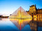 DIY 5D Diamond Painting Kit Paris Louvre Museum France Twilight Dusk Castle Landmark Pyramid Adult Full Drill Rhinestone Cross Stitch Art Crafts f...