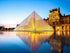 DIY 5D Diamond Painting Kit Paris Louvre Museum France Twilight Dusk Castle Landmark Pyramid Adult Full Drill Rhinestone Cross Stitch Art Crafts f...