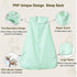 PHF 100% Muslin Cotton Baby Sleep Sacks, 0-6 Months Sleep Sack with 2-Way Zipper, 2 Pack Cooling Unisex 0.5 TOG Breathable Small Size Sleeveless B...