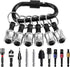 1/4 Inch Bit Holder Keychain, Hex Screwdriver Bits Holder Extension Bar, Quick Change Screw Bit Holder for Most Electric, Hand-held Screwdrivers a...