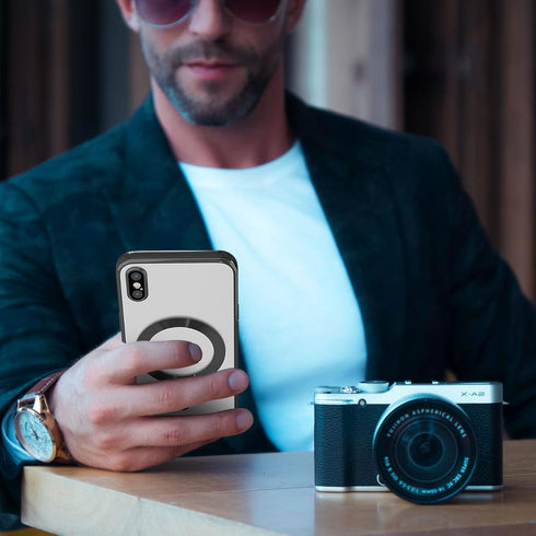 Magnetic for iPhone X Case for iPhone Xs Case,Electroplated Clear Slim iPhone X/iPhone Xs Case with Camera Protection,Shockproof iPhone X/iPhone X...