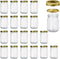 Encheng 12 oz Glass Jars With Lids And Bands,Clear Regular Mouth 12oz Mason Jars For Storage,Canning Jars For Caviar,Herb,Jelly,Jams,Honey,Dishwar...
