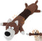 Squeaky Dog Toys with Crinkle Paper, Tough Puppy Toys and Plush Dog Chew Toy, Interactive Tug of War Dog Toy for Small, Medium and Large Breed Dog...