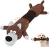 Squeaky Dog Toys with Crinkle Paper, Tough Puppy Toys and Plush Dog Chew Toy, Interactive Tug of War Dog Toy for Small, Medium and Large Breed Dog...
