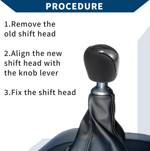 6 Speed Manual Gear Shift Knob for Hyundai IX35 2009-2015 / Front Automotive Gearbox Stick Shifter Lever Knob/Durable Plastic / 1 Pcs Black...