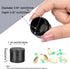 Small Daily Pill Box - Portable Waterproof Metal Pill Case for Pocket or Purse Aluminium Alloy Round Travel Pill Container Medicine Vitamin Organi...