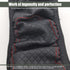 1 PC Car Steering Wheel Cover, 14.96In Waterproof Breathable Leather Vehicle Steering Wheel Anti-Slip Accessories, Universal Automotive Steering W...