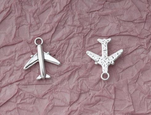 Ruwado 50 Pcs Airplane Jewelry Making Kits Small 1.6 x 1.5 cm Cute Metal Aircraft Accessories for DIY Crafting Necklace Bracelets Earring Jewelry ...
