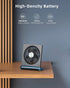 Koonie Portable Desk Fan, 3.5-20hrs Battery Operated Small USB Fan with Ultra Quiet 220° Tilt Folding, Rechargeable Personal Fan with 3 Speeds Str...