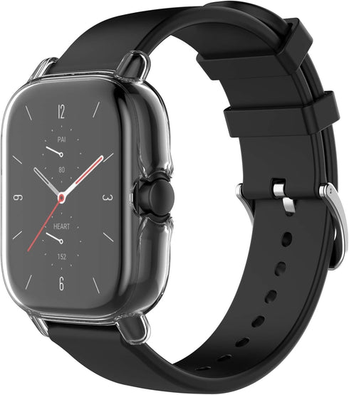 Cases Compatible with Amazfit GTS 2/GTS 2e Smartwatch Men Women Watch Case Soft TPU Shockproof Bumper Cover Screen Protector Case for Amazfit GTS ...