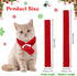 2 Pieces Christmas Pet Scarf Knitted Pet Collar Winter Cat Neck Warmer Solid Pet Scarf Puppy Cat Costume Accessories Mini Knitted Scarf for Small ...