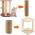 2 Pack Cat Scratching Posts Jute Rope Replacement Scratcher Refill Post for Cats Cube Tower Kittens Scratch Pole Perch Interactive Toys Carpeted F...