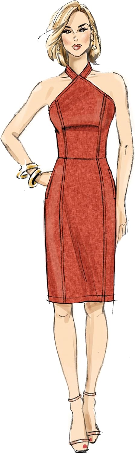 Butterick Misses' Halter Dresses Sewing Pattern Kit, Design Code B6942, Sizes 8-10-12-14-16...