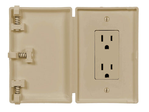 Baby Toddler Pet Resistant Electrical Safety Cover Guard for Home and Business, Made in USA, Compatible with Decora Leviton Legrand, Modern Wide O...