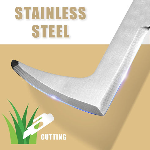 Betus Crack Weeder, L-shape Crevice Weeding Tool for Super Easy Weed Removal - Sturdy Stainless Steel Blade - Compact Garden Weed Puller Tool for ...