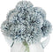 10Pcs Artificial Fake Flower Plants Silk Chrysanthemum Ball Hydrangea Arrangements Wedding Bouquets Decor Home Kitchen Garden Party Table Floral C...