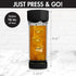 Primula Press and Go Iced Tea Maker, Travel Tumbler, Infuser Bottle, Leak-proof Flip-top Lid with Carry Loop, Dishwasher Safe, Made without BPA, 1...