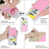 2Pack Phone Wallet,Silicone Credit Card Holder Stick on Double Pocket for Back of Cell Phone case-Sky Blue,Pink......