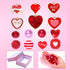 Urwomin 249 Pieces Valentine's Day Beads Jewelry Making for Necklace Bracelet Love Heart Charms Rhinestone Red Beads Assortments for Women Girls D...
