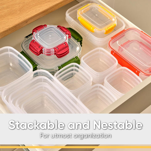 Superio Brand Food Storage Container, 80 oz, Orange...