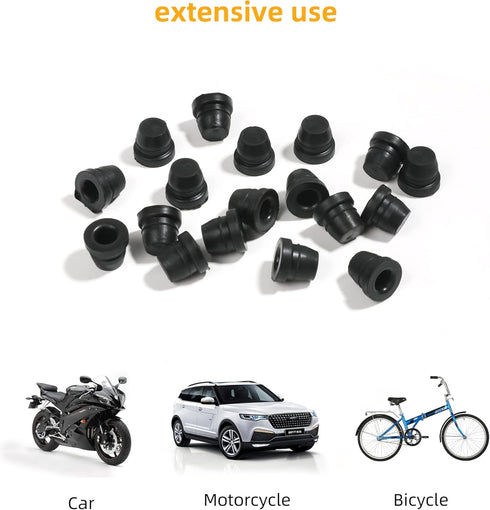 18 Pieces Brake Bleeder Screw Caps,Grease Zerk Fitting Cap Rubber Dust Stem Cover, Universal Brake Caliper Dust Cover Brake Bleeder Nipple Capbrak...