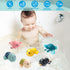 Bath Toys for Kids Ages 1-3, Floating Wind-up Baby Bathtub Toys for 1 Year Old Boy, 7 Pack Cute Swimming Turtle Toddler Toys for Baby Shower Beach...