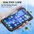 iPhone 15 Pro Max Waterproof Case Compatible with MagSafe, Metal Heavy Duty IP68 Underwater Built-in Screen Protector, Military Grade Shockproof R...