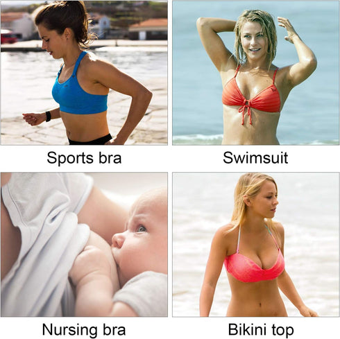 Awpeye Bra Pads Inserts 6 Pairs, Bra Cups Inserts, Removable Breast Enhancers Inserts for Women...