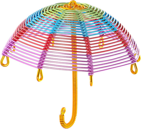 EXCEART Small Umbrella Model Souvenir Umbrella Travel Craft Aluminum Wire...