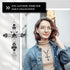 2 Pcs Crystal Cross Necklace Y2k Necklaces Vintage Goth Pearl Necklace Aesthetic Cross Choker Pearl Chain Necklace Gothic Cross Pendant for Women ...