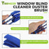 Air Conditioning Brush Tool, Window Blind Cleaner Duster Brush, Steel AC Evaporator Comb, Radiator Condenser Fin Comb, FCR6 Fin Comb Tool for AC E...