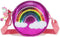 Rainbow Purse for Little Girls - Cute Rainbow Purse Toddler, Princess Crossbody Bag with Rainbow Keychain for Kid Girls...