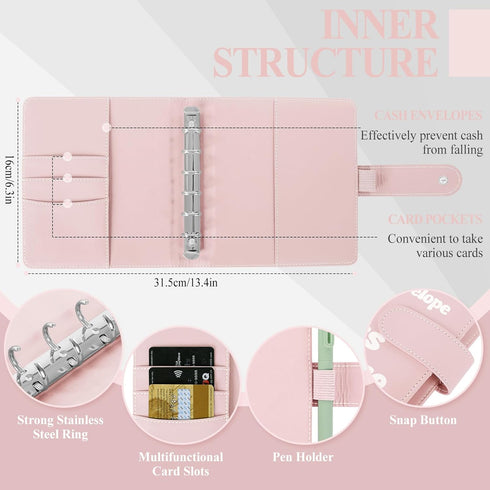 100 Envelopes Money Saving Challenge, Small 1000 Savings Challenge Binder with Cash Envelopes, Budget Binder for Budgeting and Organizing, Easy & ...