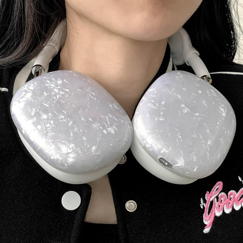 for Cute Glitter Airpods Max Case with Cleaner Kit, Anti-Scratch Shell Pattern Ear Pad Case Cover/Ear Cups Cover/Headband Cover for AirPods Max Co...