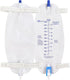 Easy-Tap Leg Bag Urinary Drainage Bag, 1000ml, Anti-Reflux Valve, Cloth Straps, Easy Flip Drain (Pack of 3)...