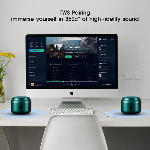 LFS Portable Bluetooth Speaker,Small Bluetooth Speake,Ultra Long Play 15 Hours,TWS Pairing,Suitable for Home,Pool,Beach,Boating, Hiking, Camping f...