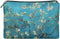 Plum Blossom Makeup Bag Vintage Cosmetic Bags for Women Pu Leather Makeup Brush Holder Zippered Travel Toiletry Bag Sunscreen Bags for Beach Water...