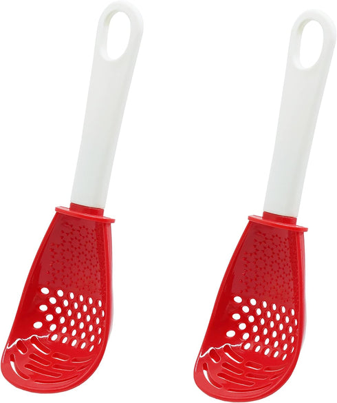 pack of 2 Multifunctional cooking gadgets, 6 in 1 cooking utensils Slotted Spoon, 356°F Heat Resistant kitchen gadgets, Egg Separator, Cooking, Dr...