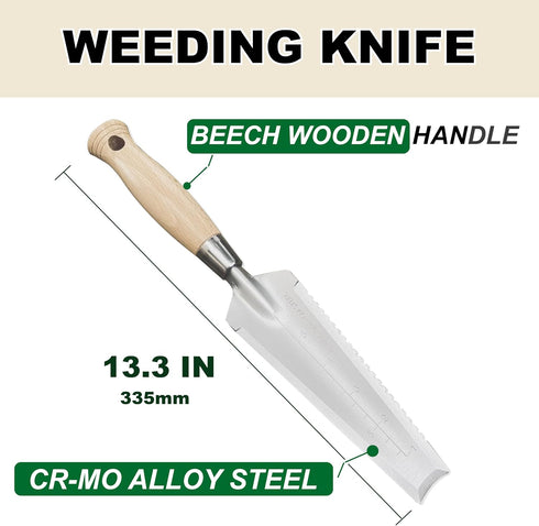 SUMIO Weeding Transplanter,Weeding Knife,Digging Trowel,Serrated Trowel,Hori hori knife,Trowel Knife,Dandelion Trowel,Garden Root Cutter,Propagati...