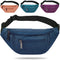Fanny Pack for Men Women,Crossbody Waist Bag Pack,Belt Bag for Travel Walking Running Hiking Cycling,Easy Carry Any Phone,Wallet (Dark blue)...