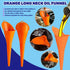 8Pcs Universal Plastic Funnel Set Contains Flexible Hose Oil Funnel with Wide Mouth Oil Funnel for Cars Motorcycles Engine Gas Oils Water Diesel F...