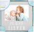 Pearhead Me & My Sister Sentiment Photo Frame, Big Sister or Brother Gift, Sibilng Pictures, Gray...