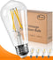 Energy-saving E26 LED Bulb 60 Watt Vintage LED Edison Bulbs Warm White 2700K High Brightness, ST58 Bathroom Light Bulbs with 90+ CRI Non Dimmable ...