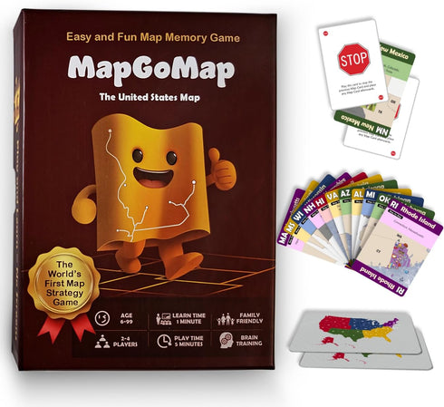 USA Edition - Reportedly The World's Speediest Map Memory Game. Created by an 11-Year-Old. Super Fun for Boys, Girls, Families and Adults....