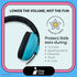 Baby Headphones for Noise Protection - 1 Count Blue Over-Ear - Adjustable Headband & Padded Earcups - Infant Noise Blocking Earmuffs & Toddler Ear...