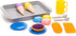 Toddler Food Toys Pretend Playset Colorful Dessert Playset with Realistic Cookies, Macarons, Pies, Cups, Ice Cream, Spoons and Large Tray for Boys...