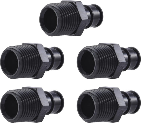 SharkBite 1/2 x 1/2 Inch Poly MNPT Expansion Adapter for PEX-A Pipe, Pack of 5, Plastic Plumbing Fittings, Male Adapter for PEX-A Tubing, UA120A5...