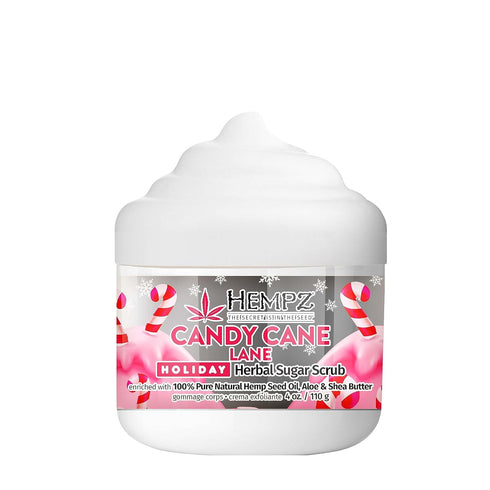 Hempz Limited Edition Candy Cane Lane Exfoliating Body Scrub (4 Oz) – Yummy Holiday Scented Sugar Body Scrub for Shower & Bath, Cozy Candy Cane Sc...