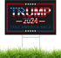 Large 24"x 16" Donald Trump 2024 Yard sign for President Election with Metal H-Stakes,MAGA Take America Back Signs, Vote for Republican, Double Si...