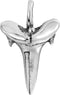 AeraVida Dazzling Shark Tooth .925 Sterling Silver Pendant | Casual Pendant Unisex Jewelry | Modern Jewelry Gift...